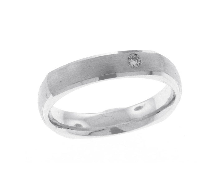 14kt White Gold Men's Wedding Band