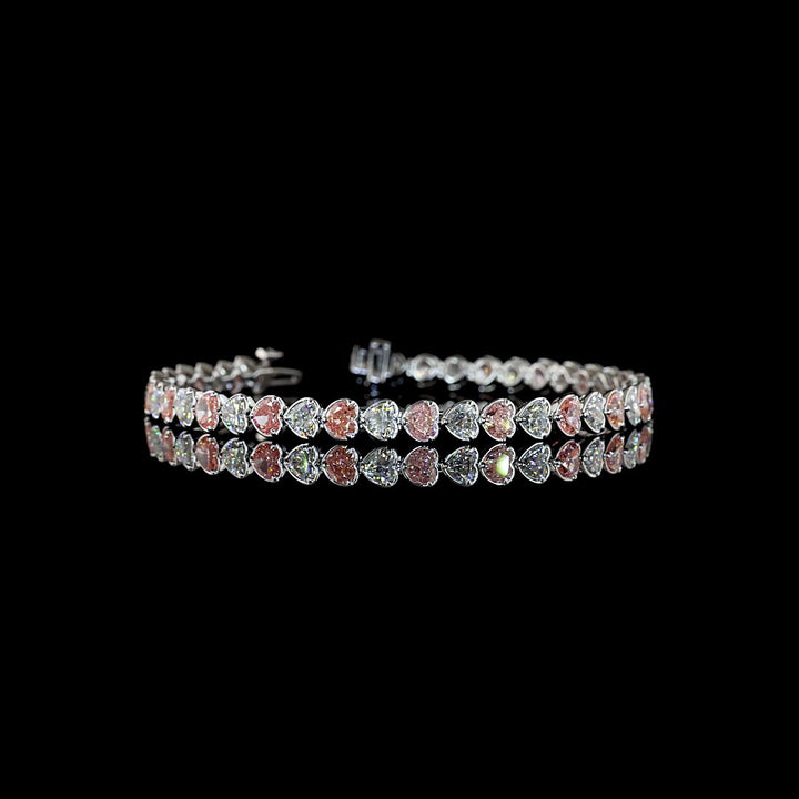 14kt White Gold Lab Diamond Tennis Bracelet
