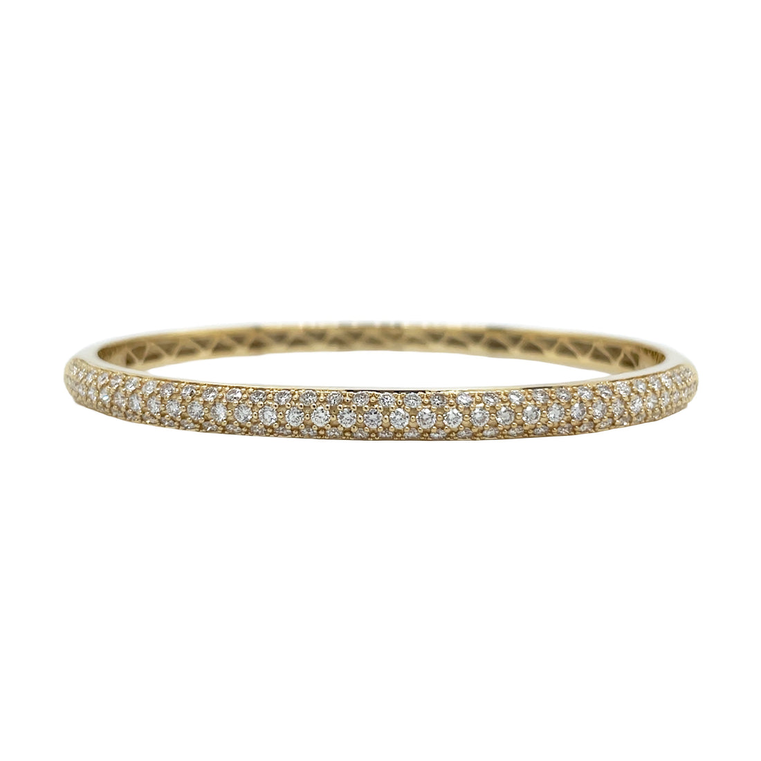 18kt Yellow Gold Diamond Bangle