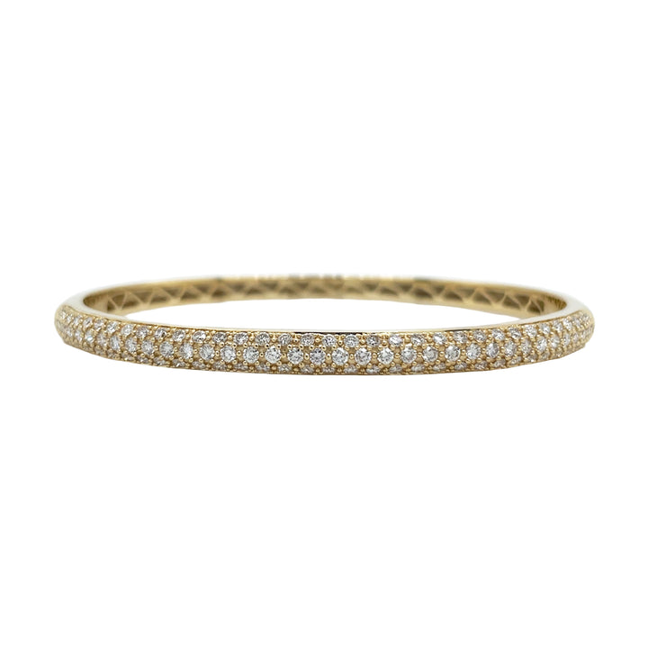 18kt Yellow Gold Diamond Bangle