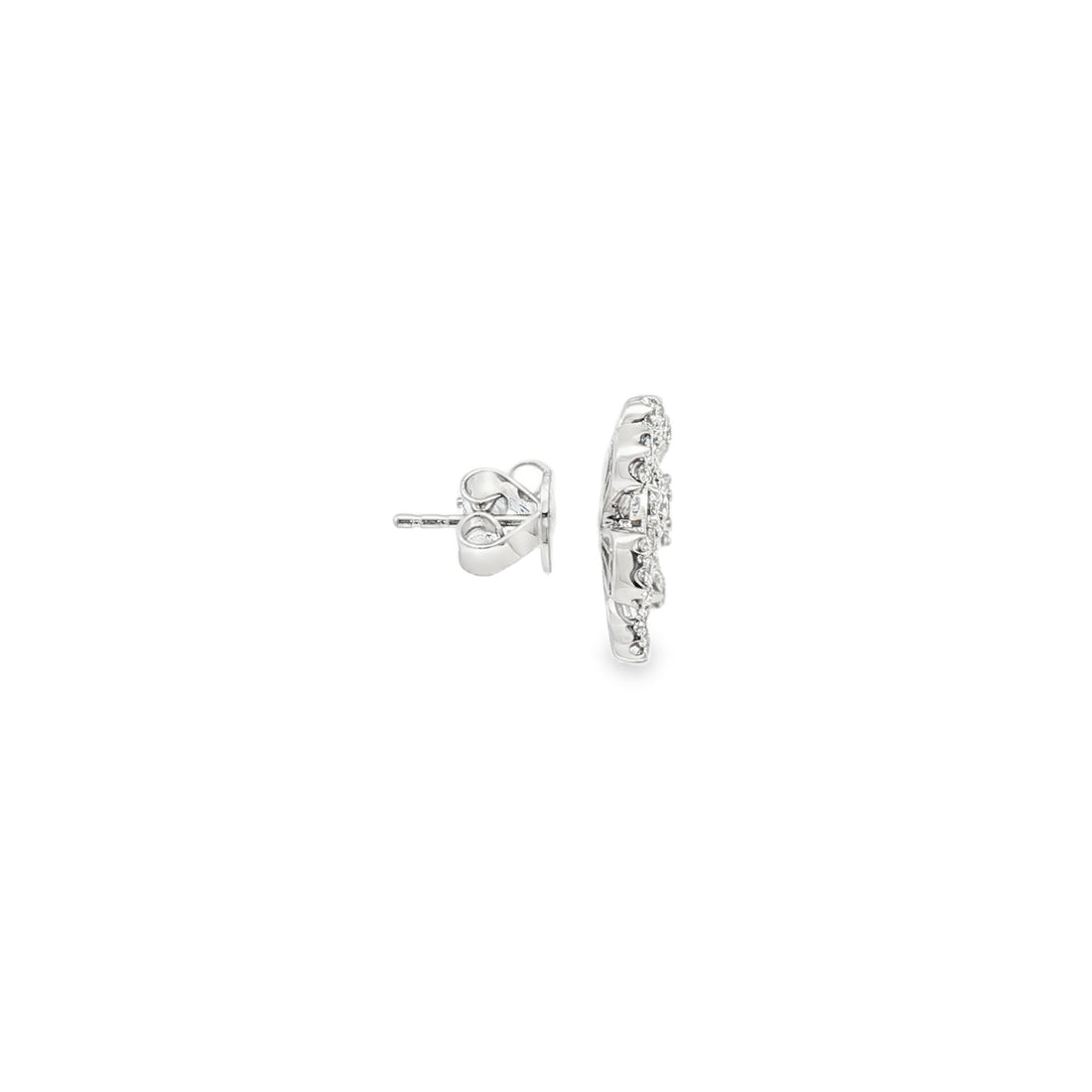 18kt White Gold Diamond Earrings