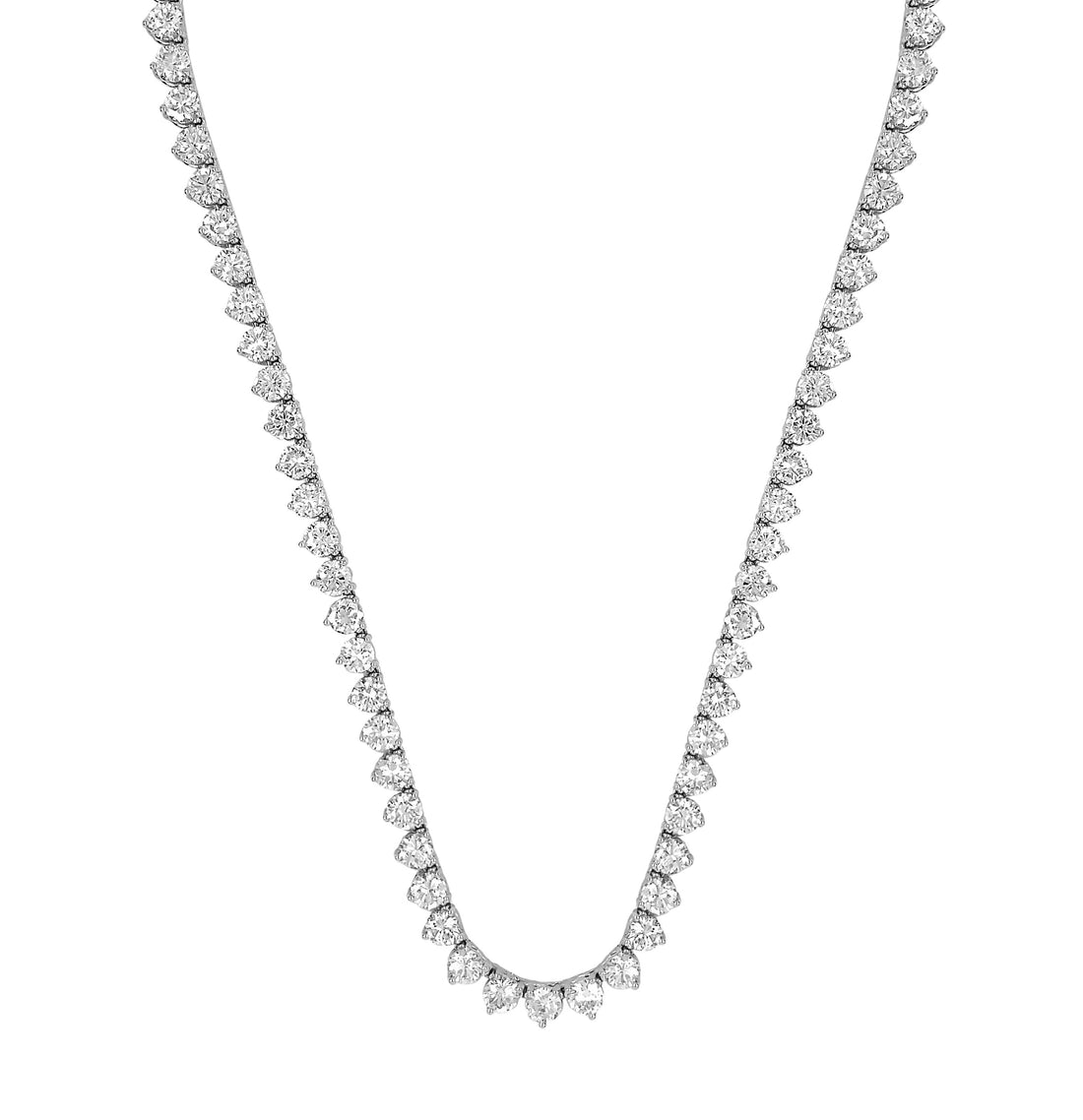 18kt White Gold Dimaond Tennis Necklace