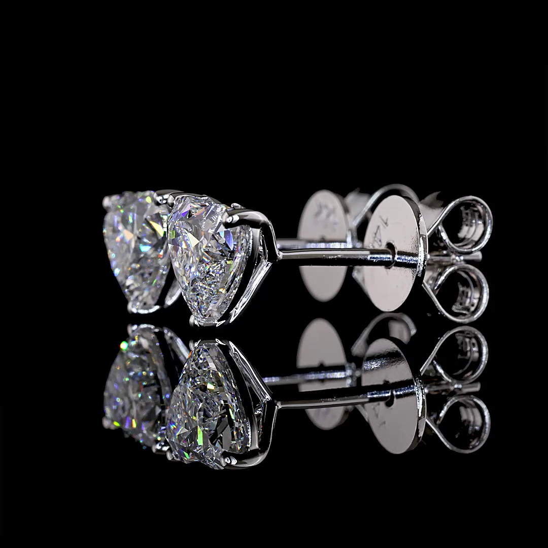 14kt White Gold Lab Diamond Studs