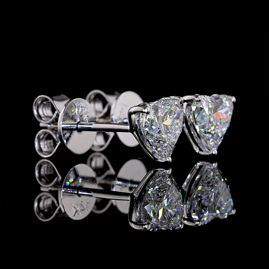 14kt White Gold Lab Diamond Studs