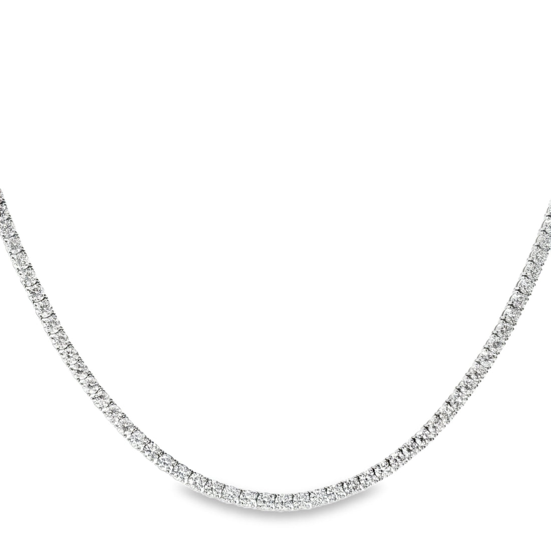 14kt White Gold Lab Diamond Tennis Necklace