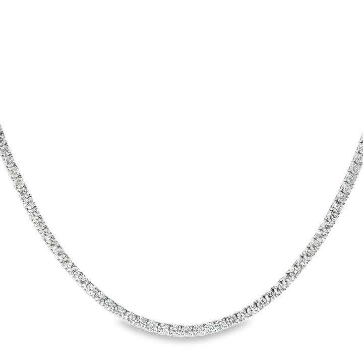 14kt White Gold Lab Diamond Tennis Necklace