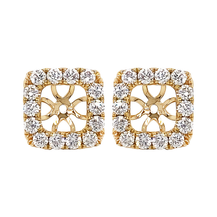 18kt Yellow Gold Diamond Earrings