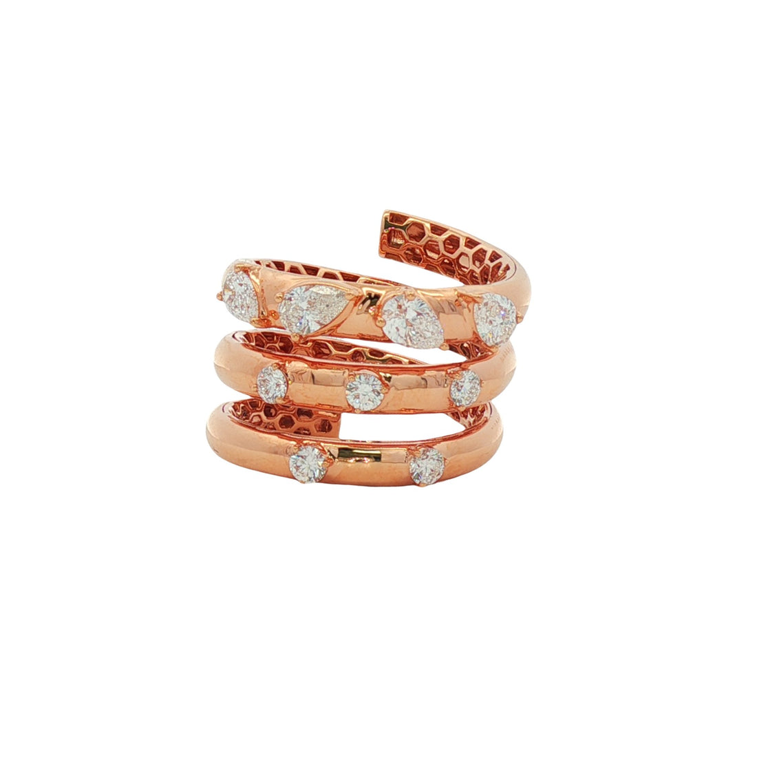 18kt Rose Gold Diamond Ring