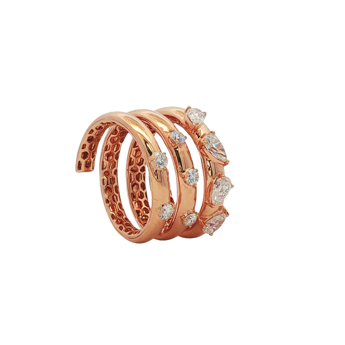 18kt Rose Gold Diamond Ring