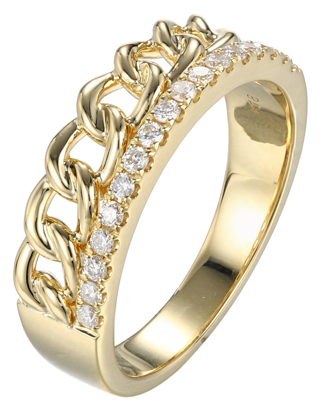 18kt Yellow Gold Diamond Band