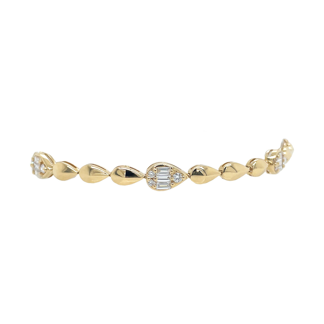 18kt Yellow Gold Diamond Bracelet