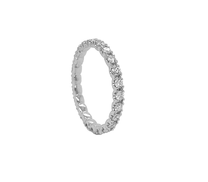 18kt White Gold Diamond Eternity Band