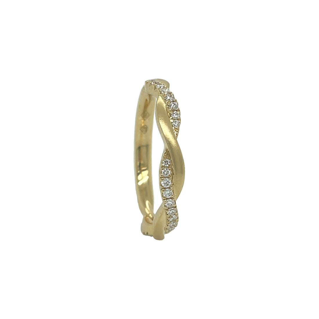 18kt Yellow Gold Diamond Band