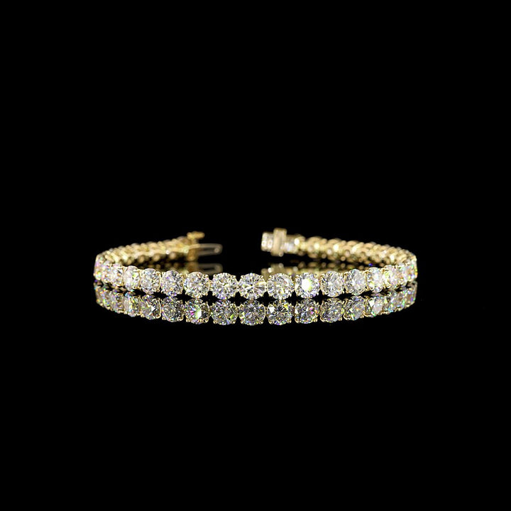 14kt Yellow Gold Lab Diamond Tennis Bracelet