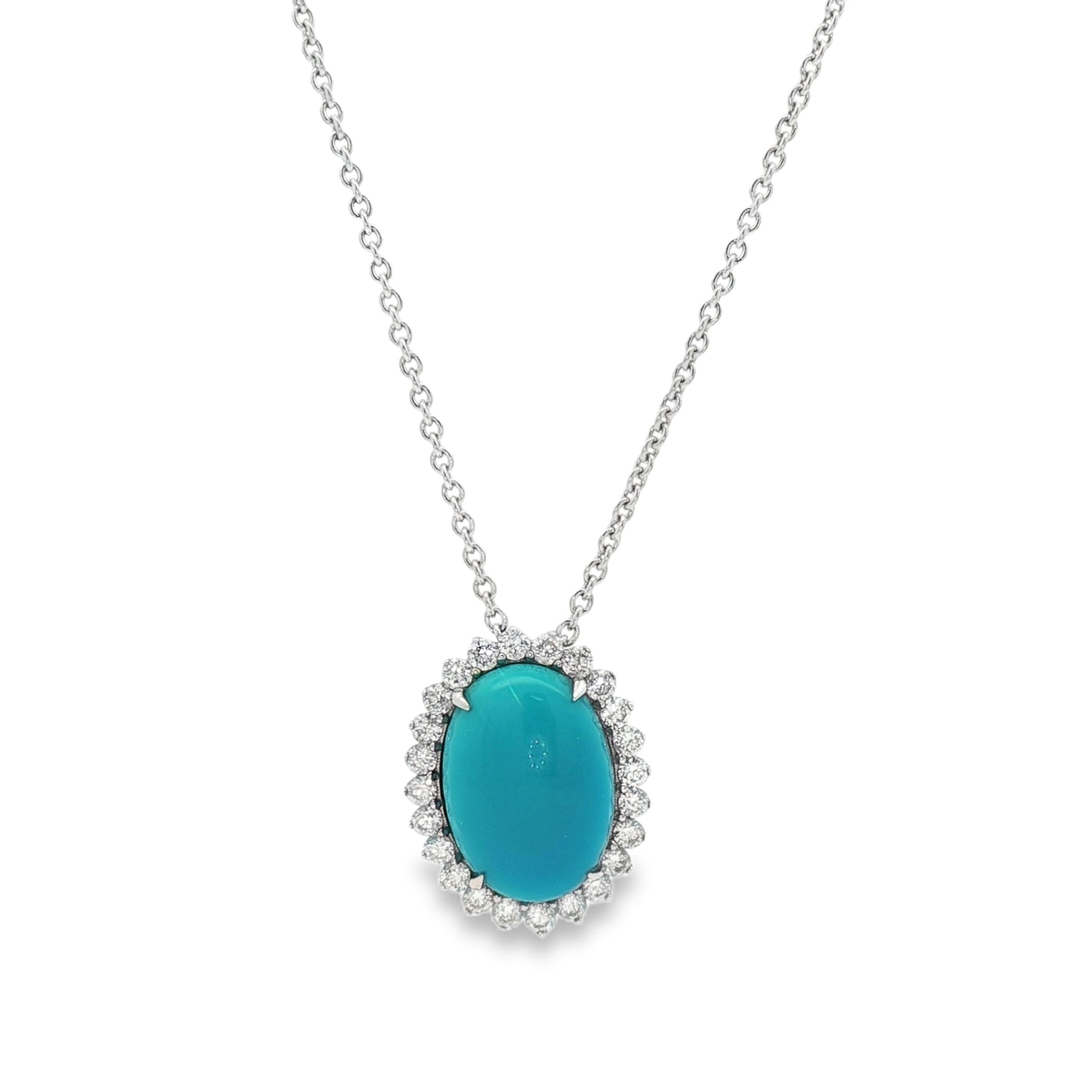 18kt White Gold Diamond Pendant