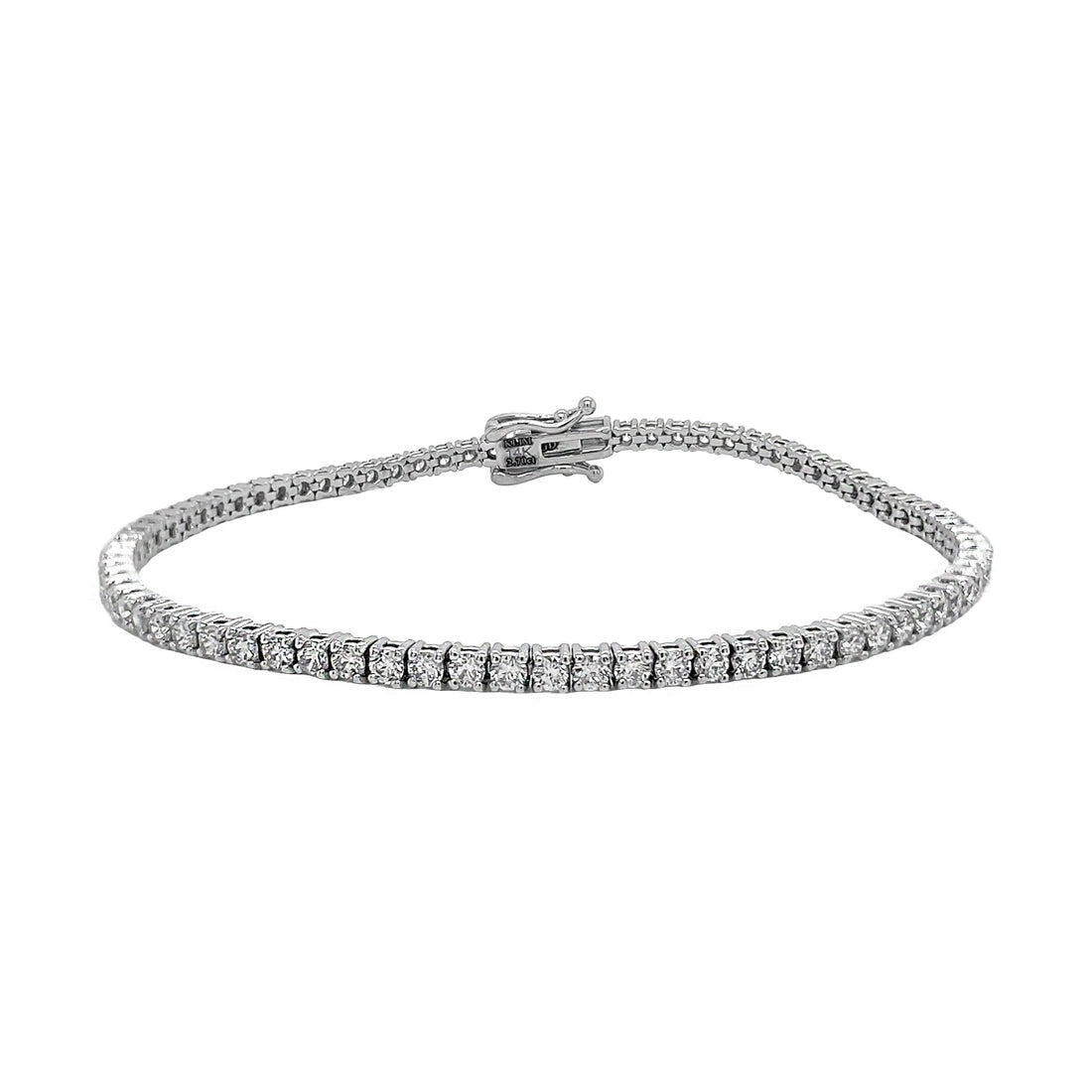 14kt White Gold Lab Diamond Tennis Bracelet