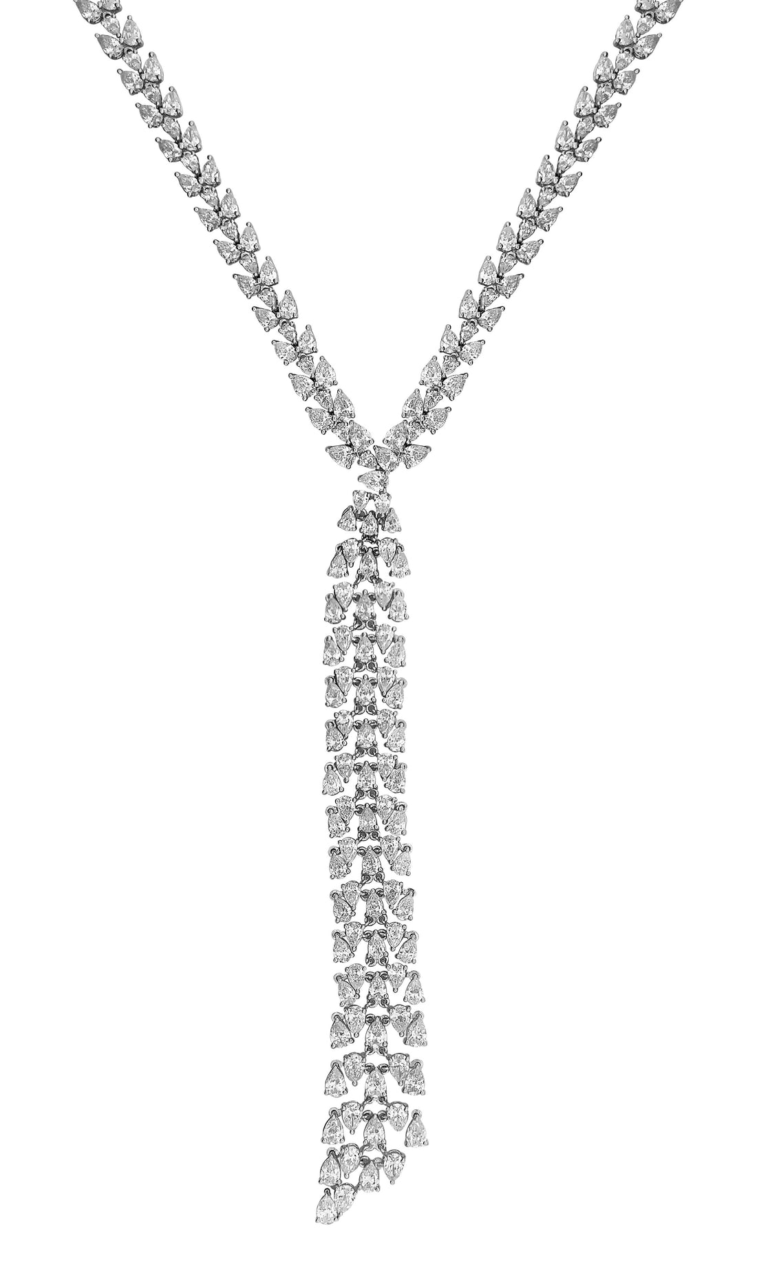 18kt White Gold Diamond Necklace