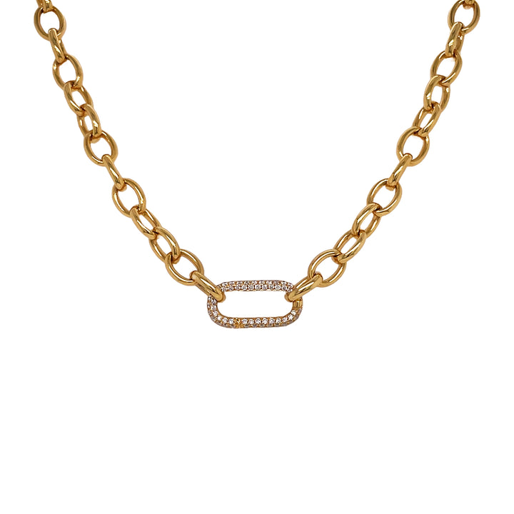 18kt Yellow Gold Diamond Necklace