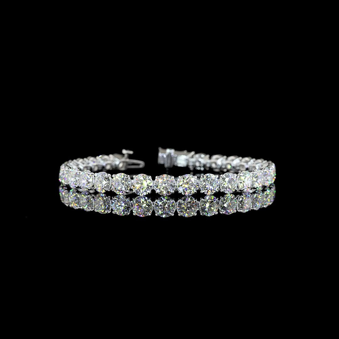 14kt White Gold Lab Diamond Tennis Bracelet