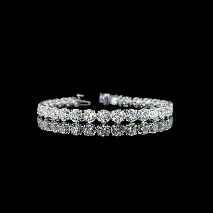 14kt White Gold Lab Diamond Tennis Bracelet