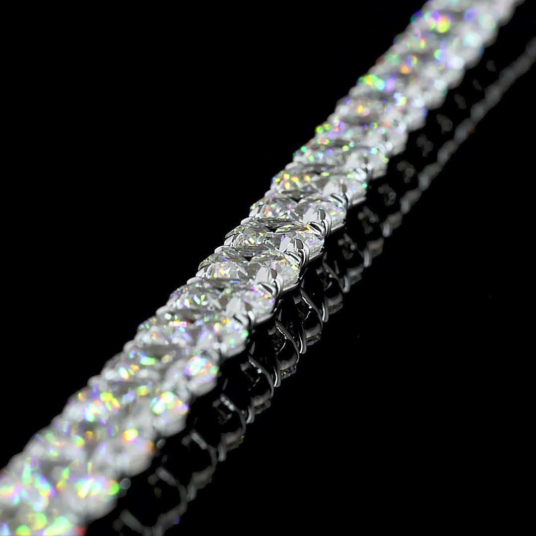 14kt White Gold Lab Diamond Tennis Bracelet