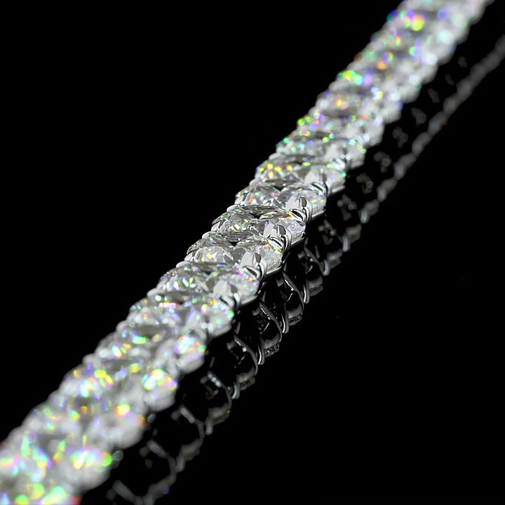 14kt White Gold Lab Diamond Tennis Bracelet