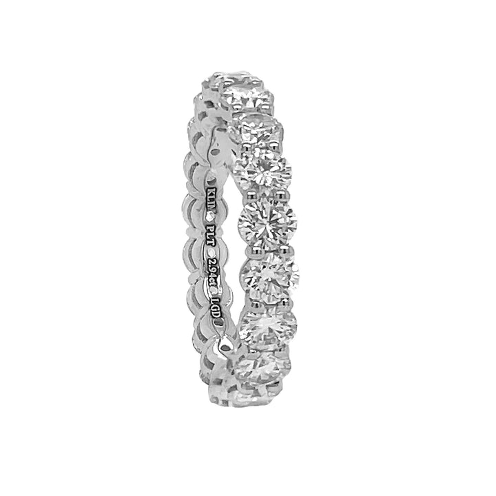 Platinum Lab Diamond Eternity Band