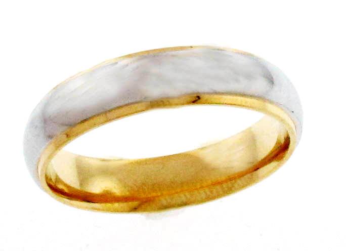Platinum And 18kt Yellow Gold Men's Wedding Band