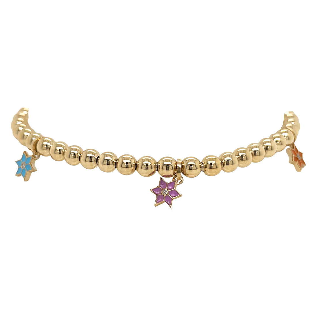 14kt Yellow Gold Diamond Bracelet