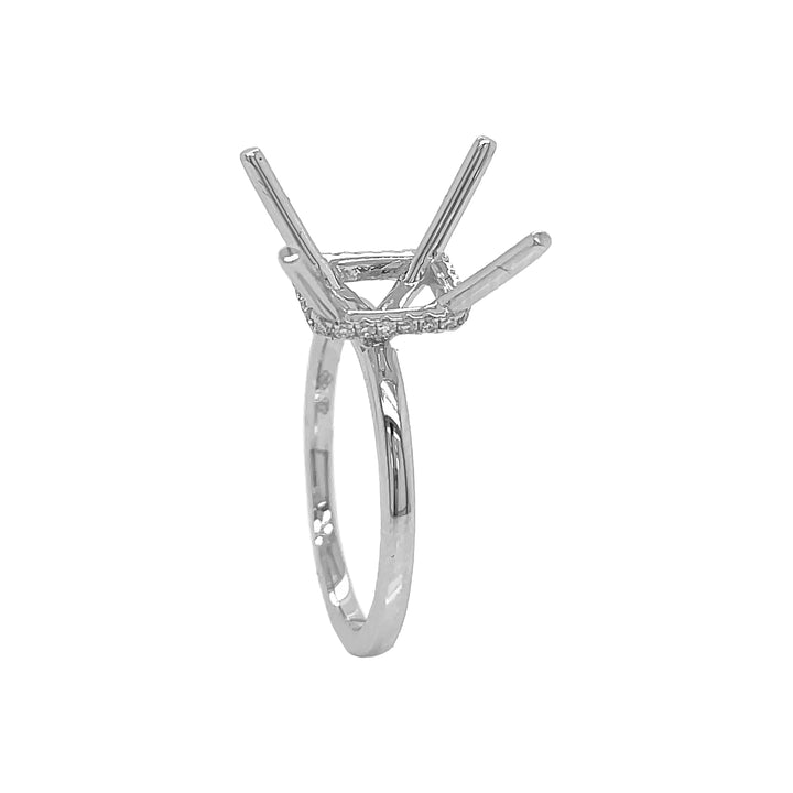 18kt White Gold Diamond Semi Mount