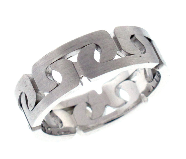 14kt White Gold Men's Wedding Band