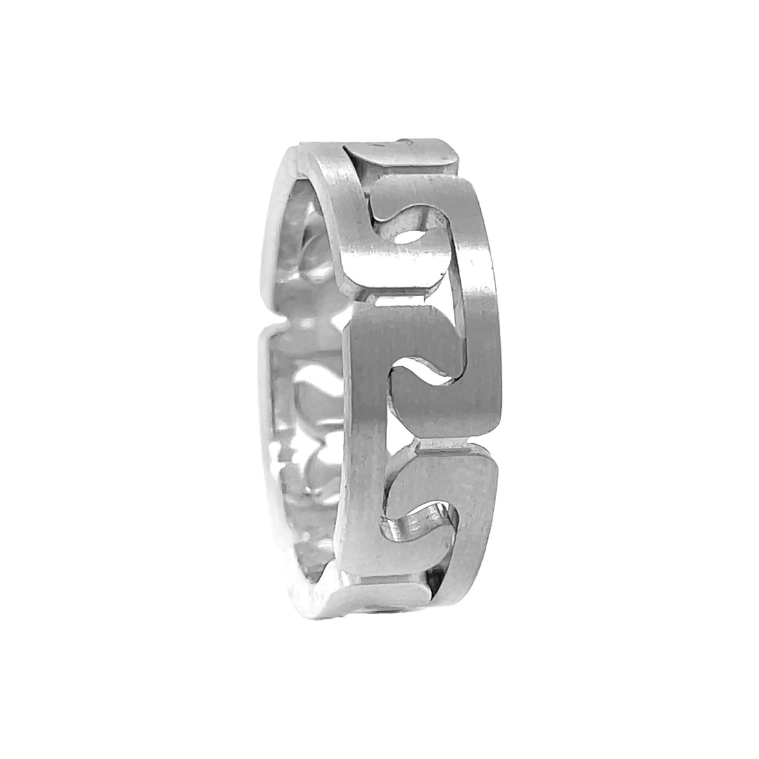 14kt White Gold Men's Wedding Band