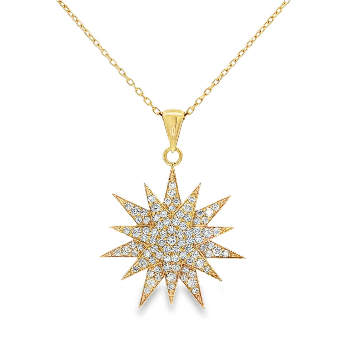 18kt Yellow Gold Diamond Pendant
