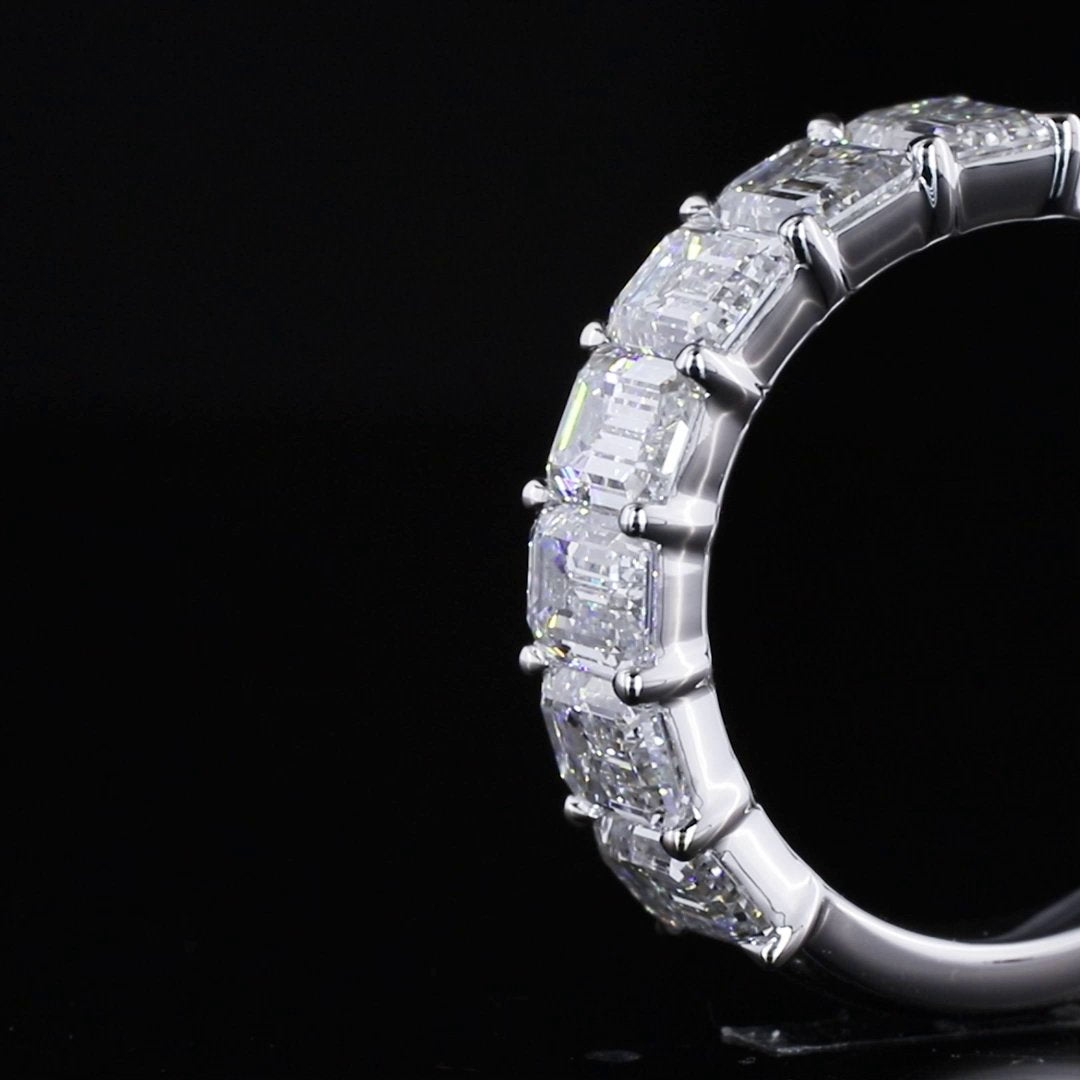 14kt White Gold Lab Diamond Band