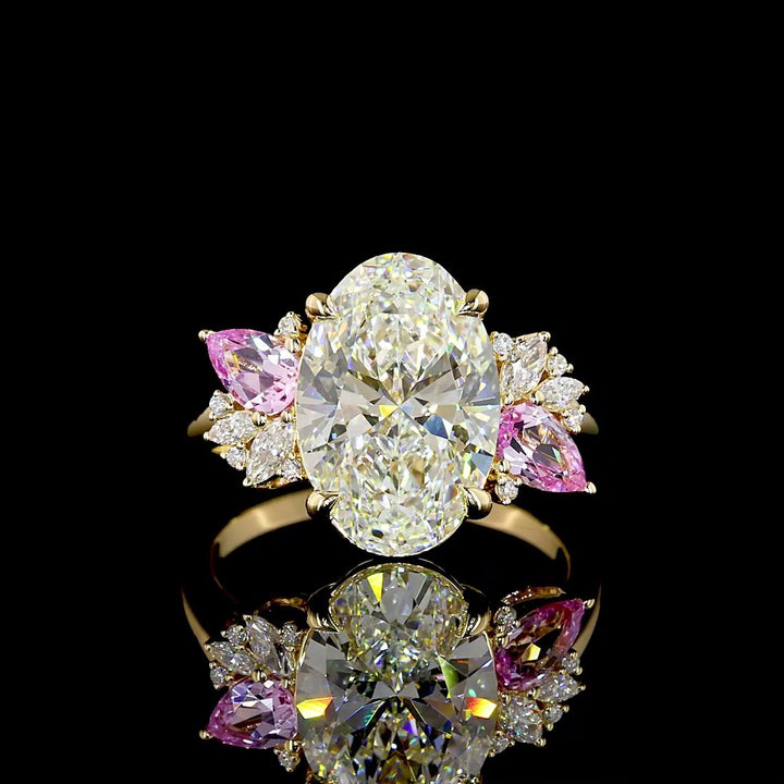 18kt Yellow Gold Lab Diamond Ring