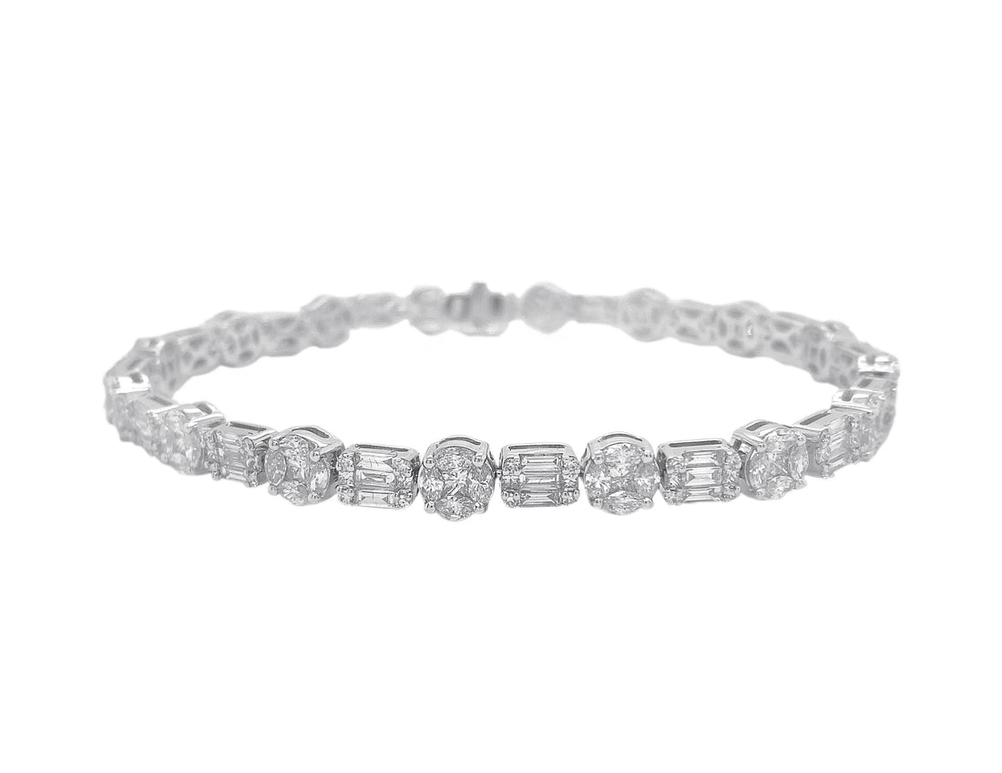 18kt White Gold Diamond Bracelet