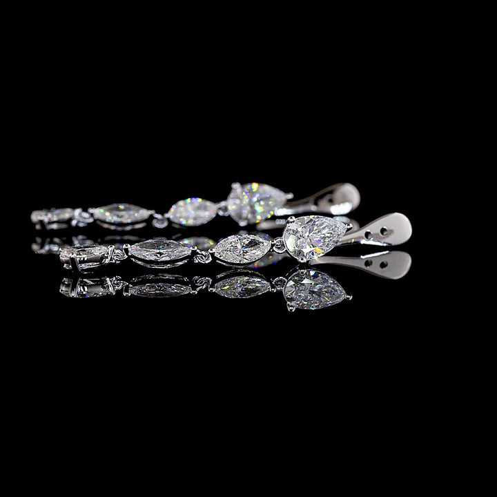 14kt White Gold Lab Diamond Earrings