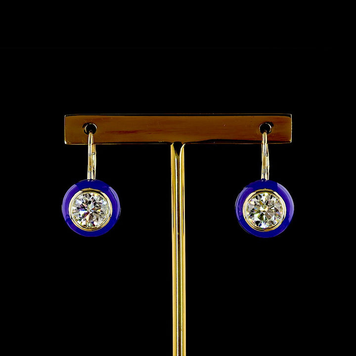 14kt Yellow Gold Lab Diamond Earrings