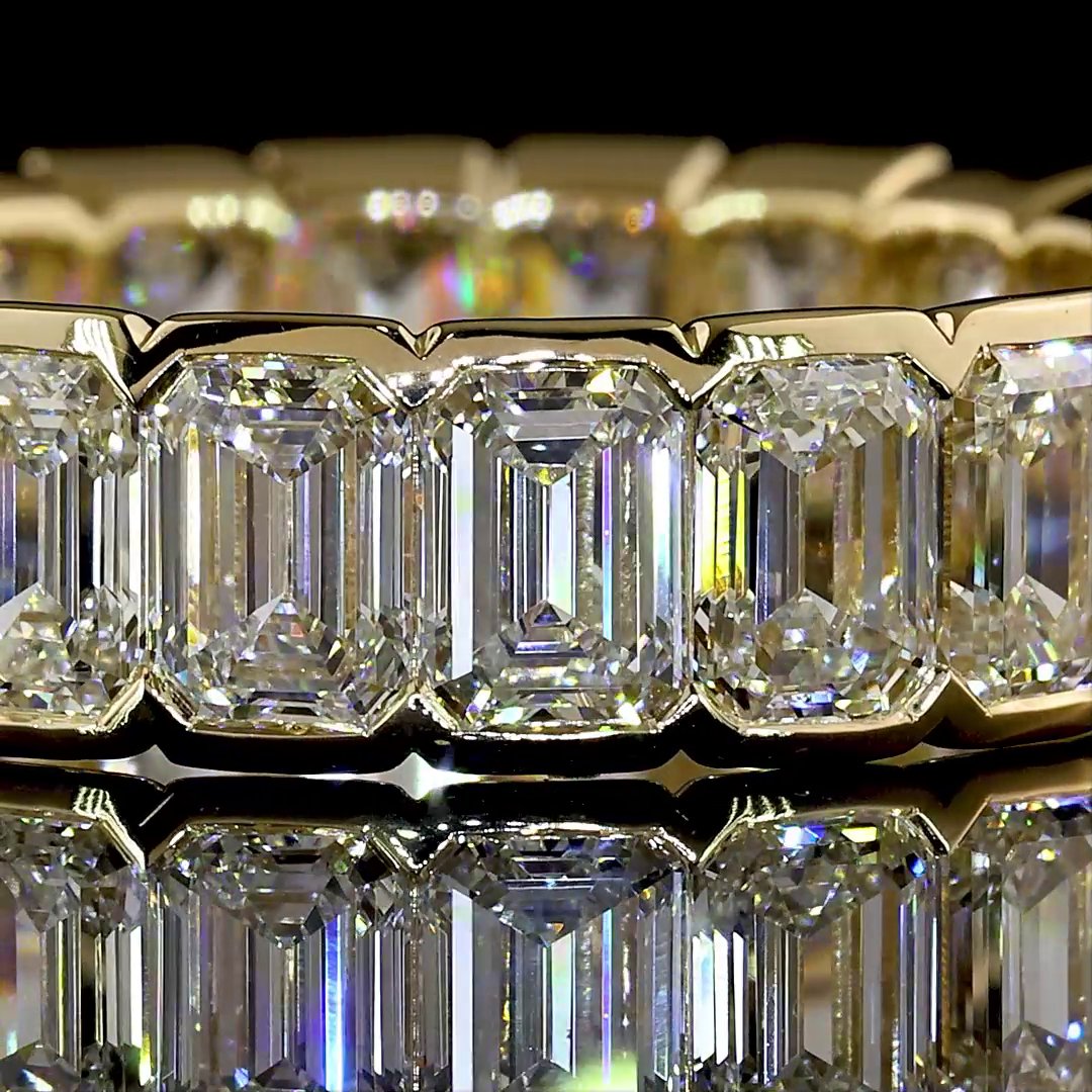 14kt Yellow Gold Lab Diamond Eternity Band