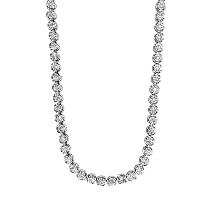 18kt White Gold Diamond Necklace