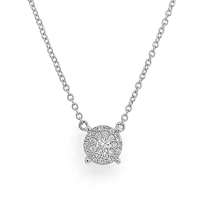 18kt White Gold Diamond Necklace