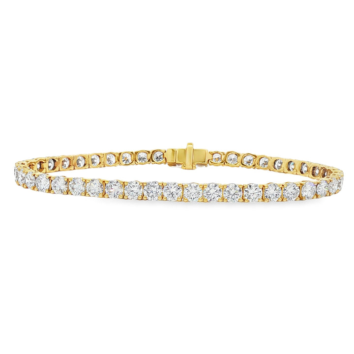14kt Yellow Gold Lab Diamond Tennis Bracelet