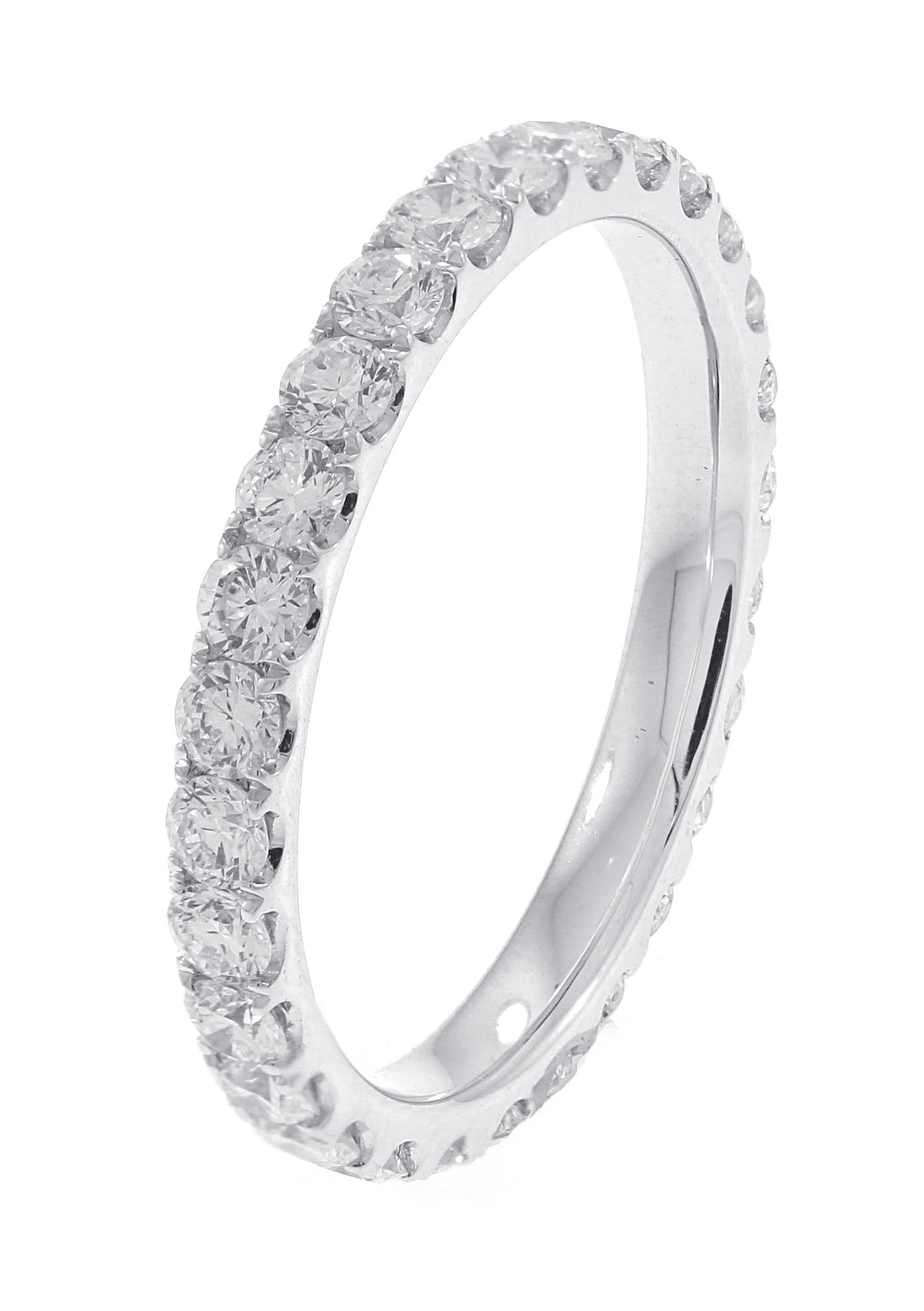 18kt White Gold Diamond Eternity Band