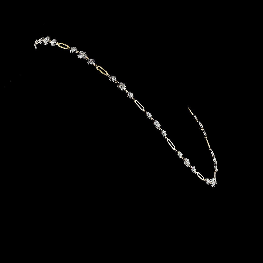 14kt Yellow Gold Lab Diamond Necklace