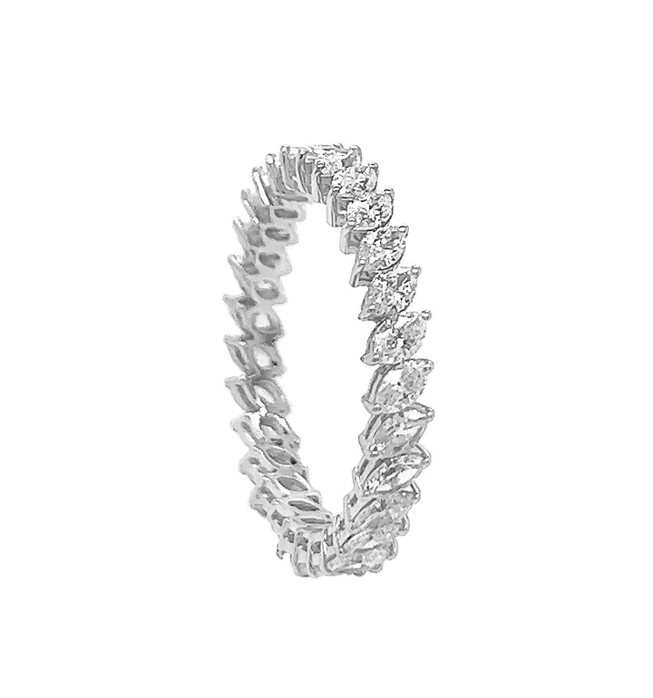 18kt White Gold Diamond Eternity Band
