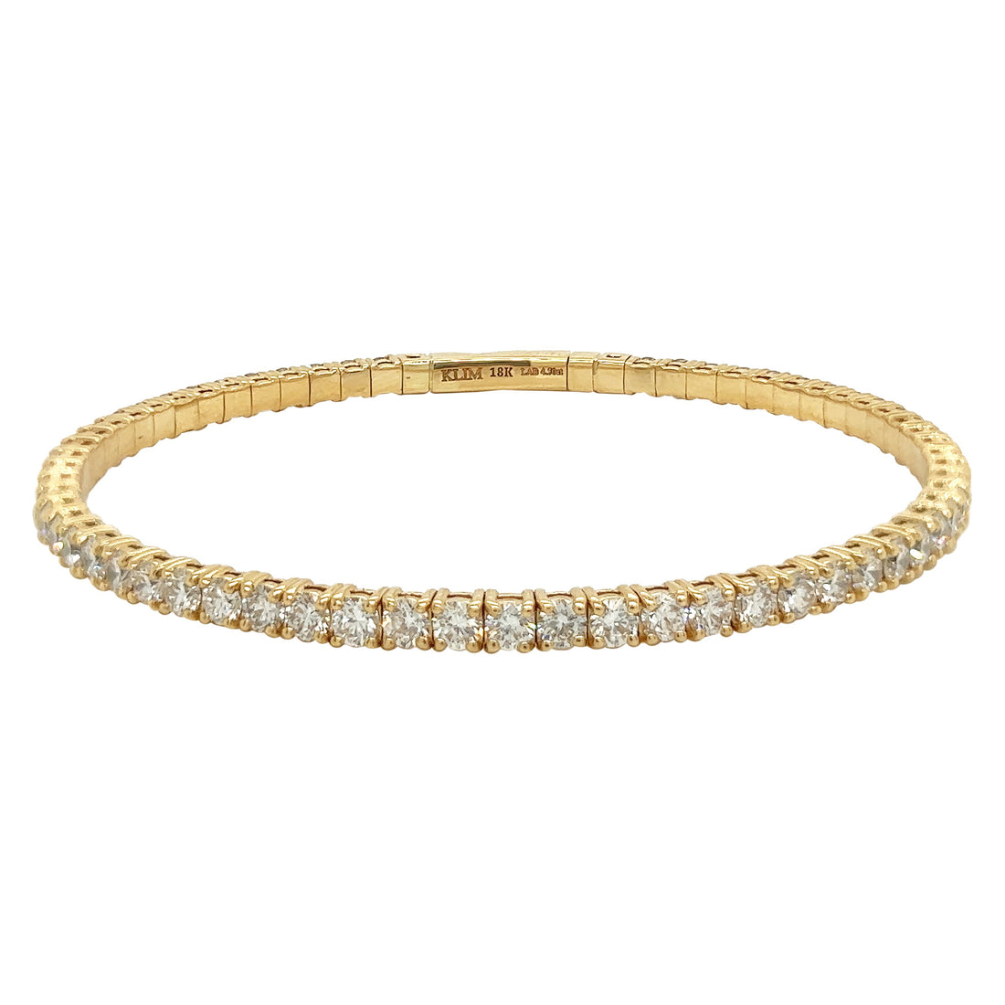 18kt Yellow Gold Diamond Bangle