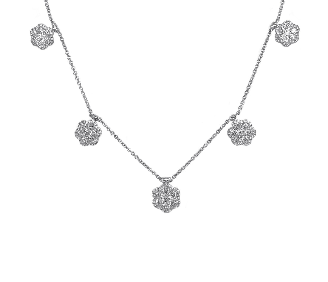 18kt White Gold Diamond Necklace
