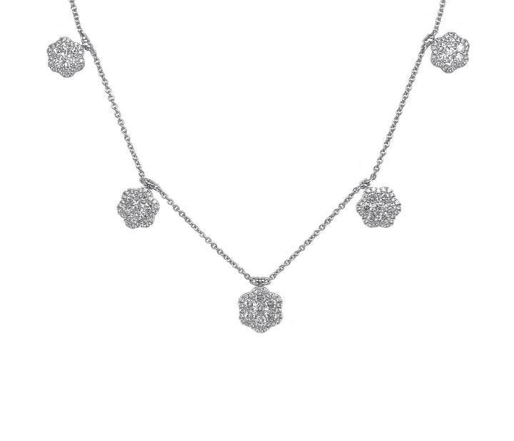 18kt White Gold Diamond Necklace