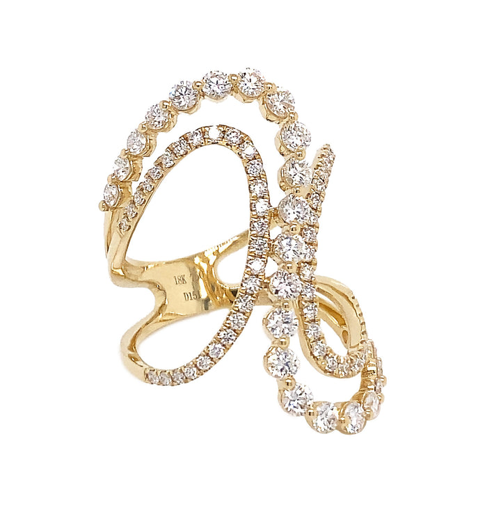 18kt Yellow Gold Diamond Ring