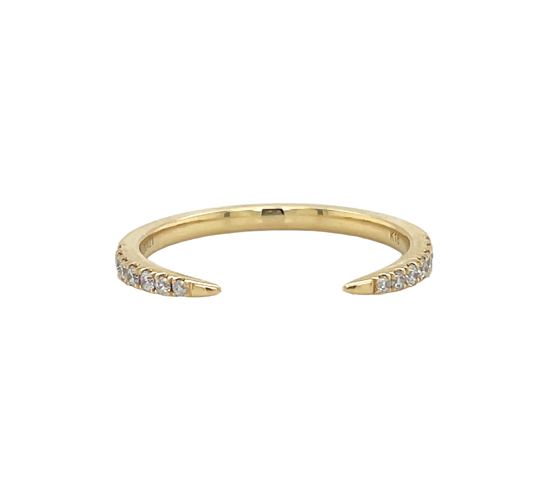 18kt Yellow Gold Diamond Open Band